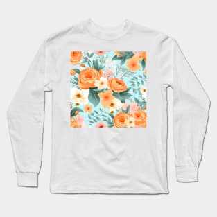 Wedding Flowers Pattern 15 Long Sleeve T-Shirt